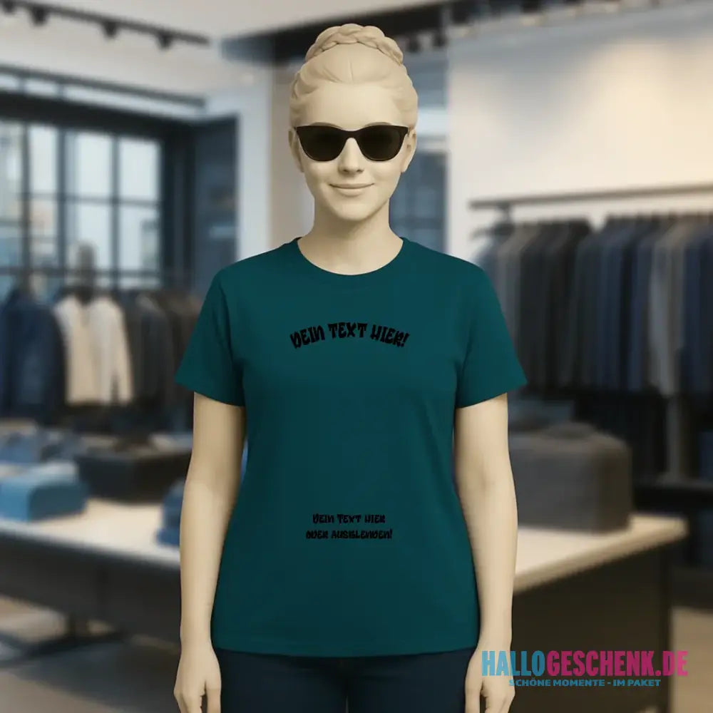 Dein Foto in einem Farbklecks - Ladies Premium T-Shirt XS-2XL aus Bio-Baumwolle für Damen • personalisiert
