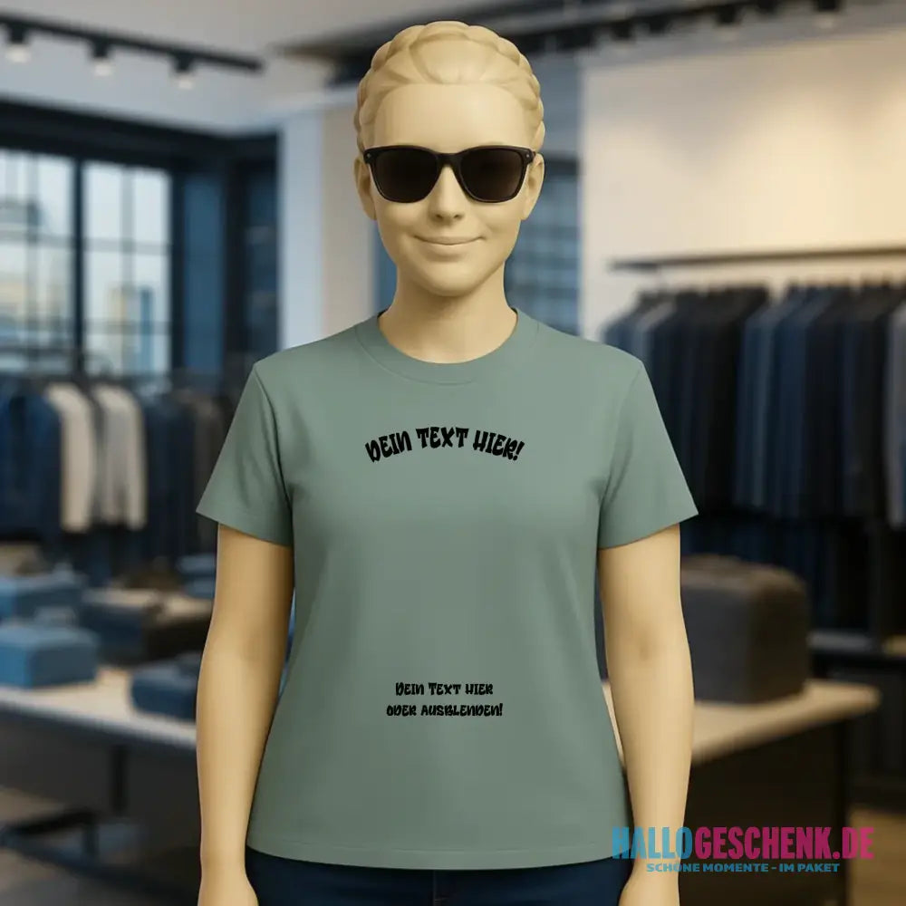 Dein Foto in einem Farbklecks - Ladies Premium T-Shirt XS-2XL aus Bio-Baumwolle für Damen • personalisiert
