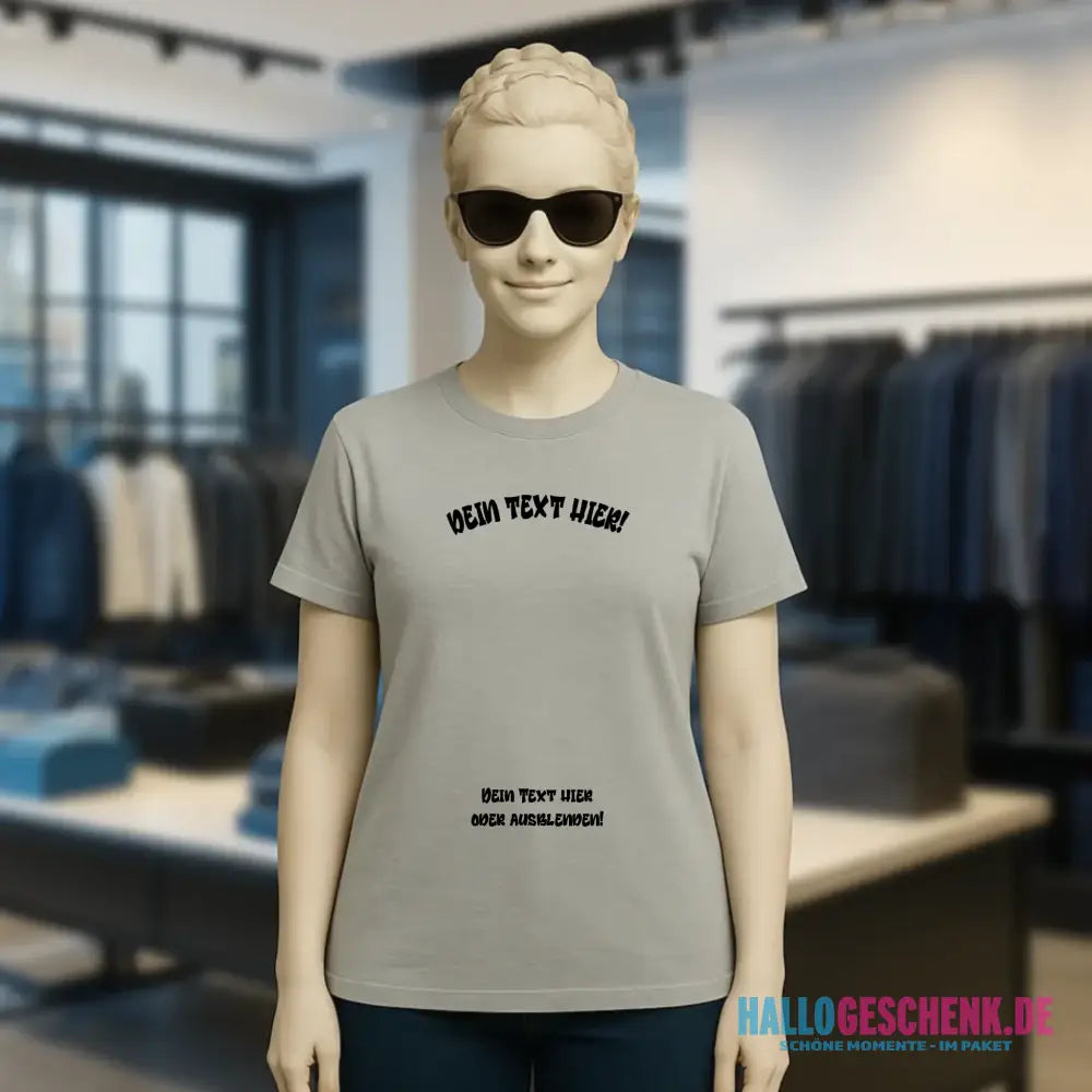Dein Foto in einem Farbklecks - Ladies Premium T-Shirt XS-2XL aus Bio-Baumwolle für Damen • personalisiert