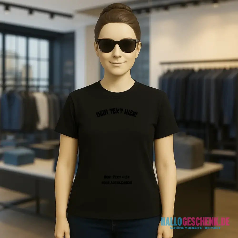 Dein Foto in einem Farbklecks - Ladies Premium T-Shirt XS-2XL aus Bio-Baumwolle für Damen • personalisiert