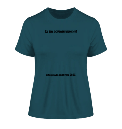 Dein Foto in einem Farbklecks - Ladies Premium T - Shirt XS - 2XL aus Bio - Baumwolle für Damen - HalloGeschenk.de #geschenkideen# #personalisiert# #geschenk#