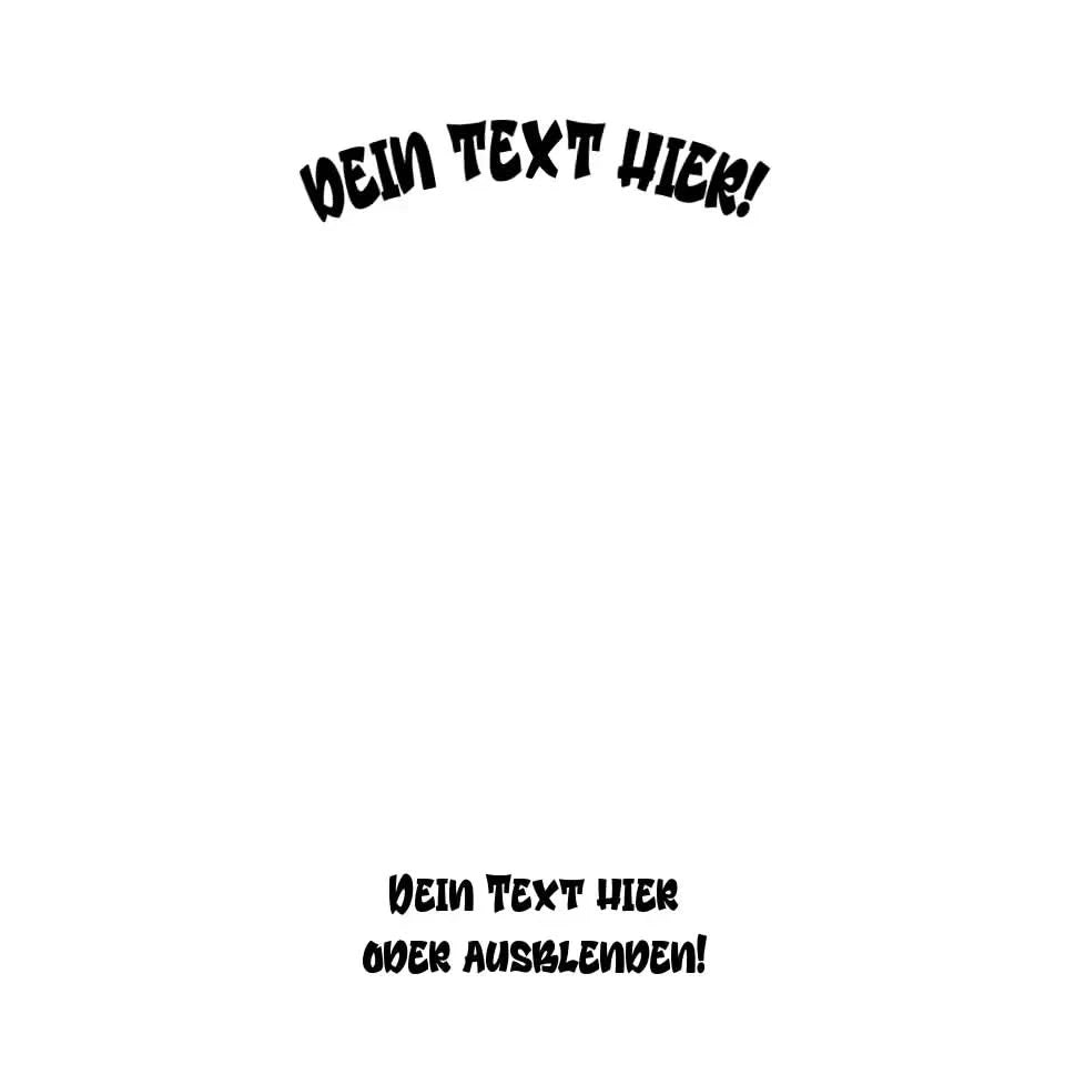 Dein Foto in einem Farbklecks - STICKER 20x20 cm Aufkleber • personalisiert