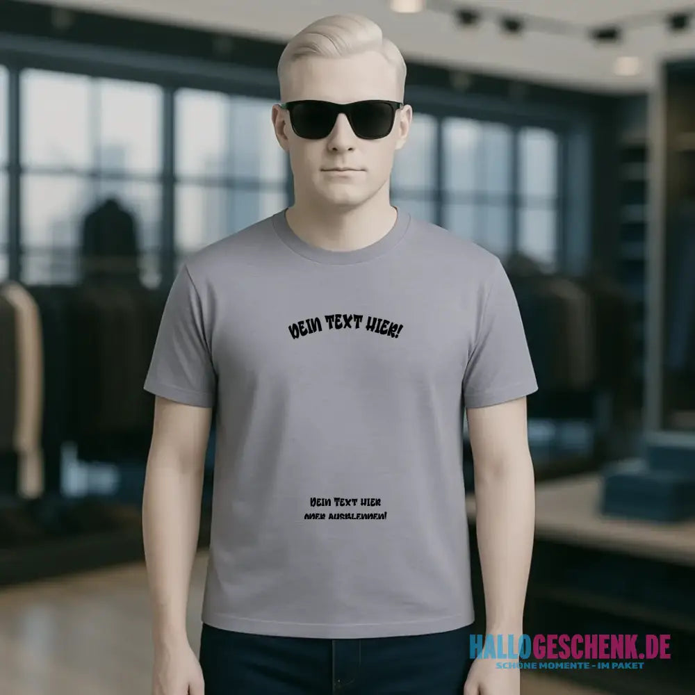 Dein Foto in einem Farbklecks - Unisex Premium T-Shirt XS-5XL aus Bio-Baumwolle für Damen & Herren