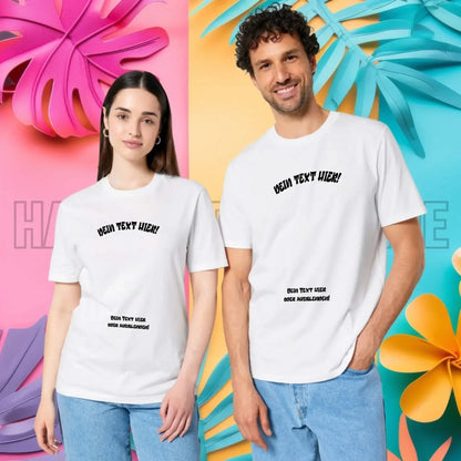 Dein Foto in einem Farbklecks - Unisex Premium T-Shirt XS-5XL aus Bio-Baumwolle für Damen & Herren
