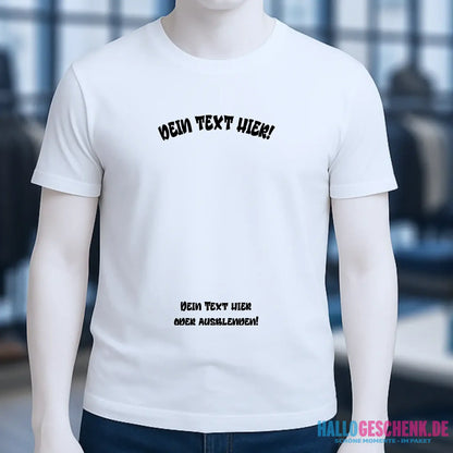 Dein Foto in einem Farbklecks - Unisex Premium T-Shirt XS-5XL aus Bio-Baumwolle für Damen & Herren