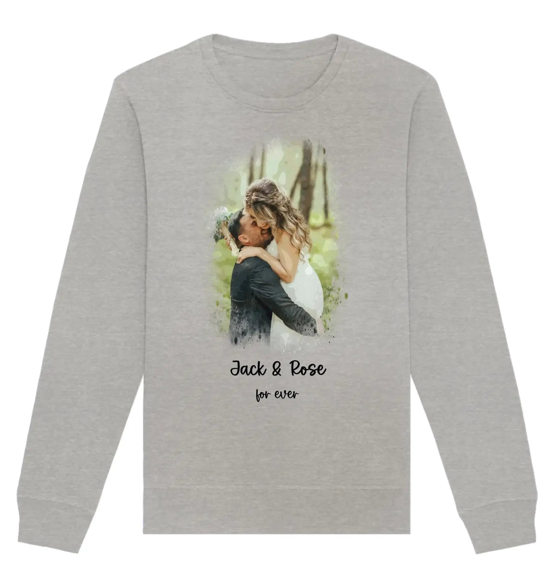 HalloGeschenk.de front-organic-basic-unisex-sweatshirt-c2c1c0-1116x