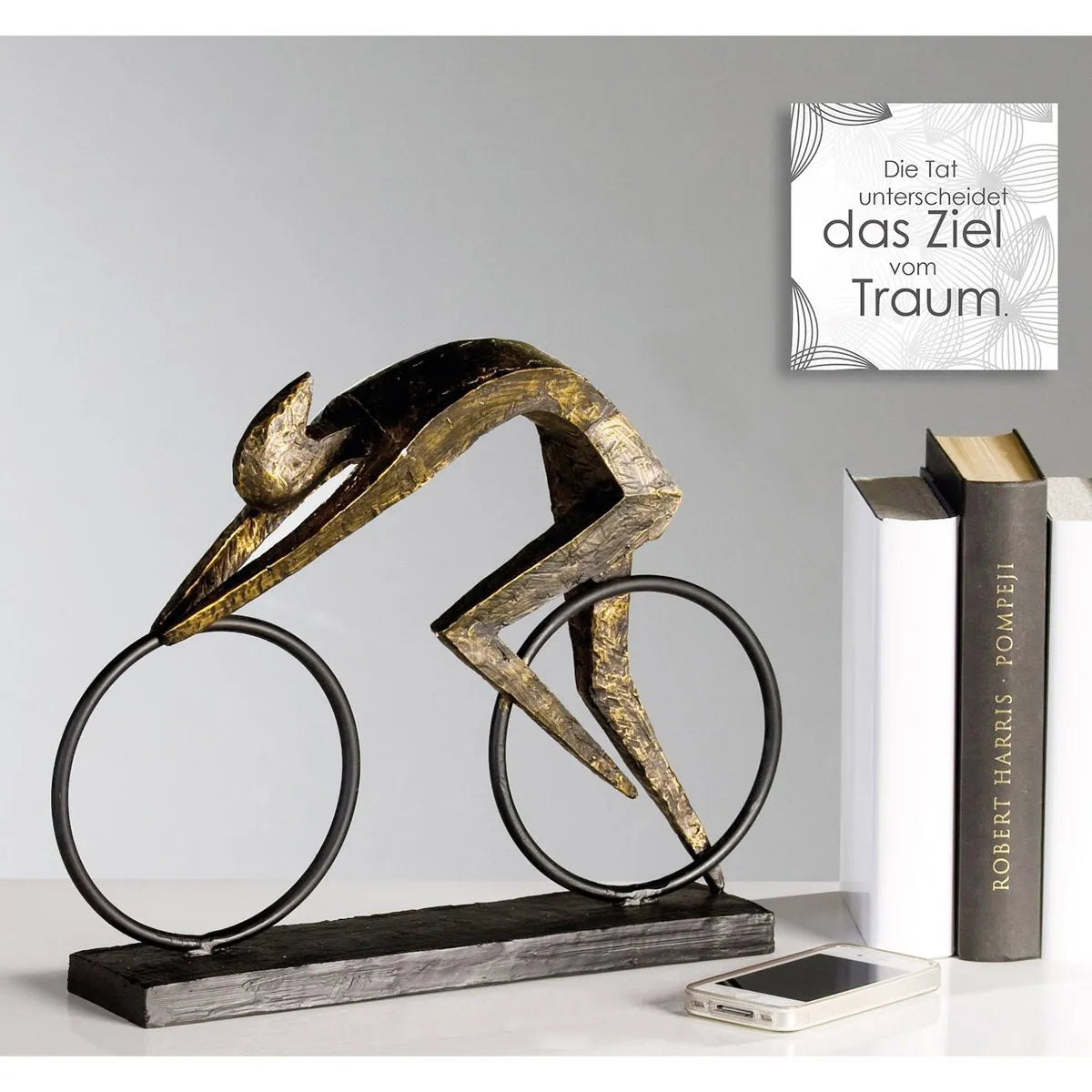 Designer Fahrradfahrer • Skulptur • Wohndeko