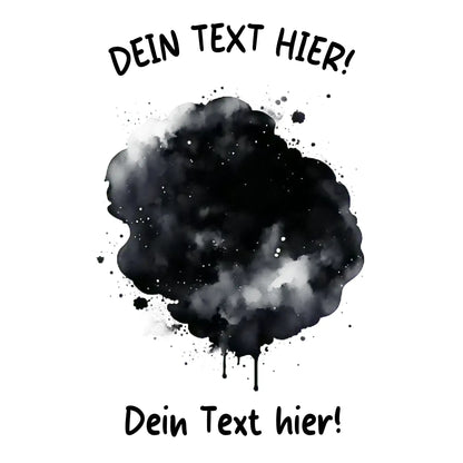 Farbklecks-Effekt • mehrere Artikel • ’Statement-Collection’ • Wunschtext • Mein Fotomotiv - Untersetzer / Standard