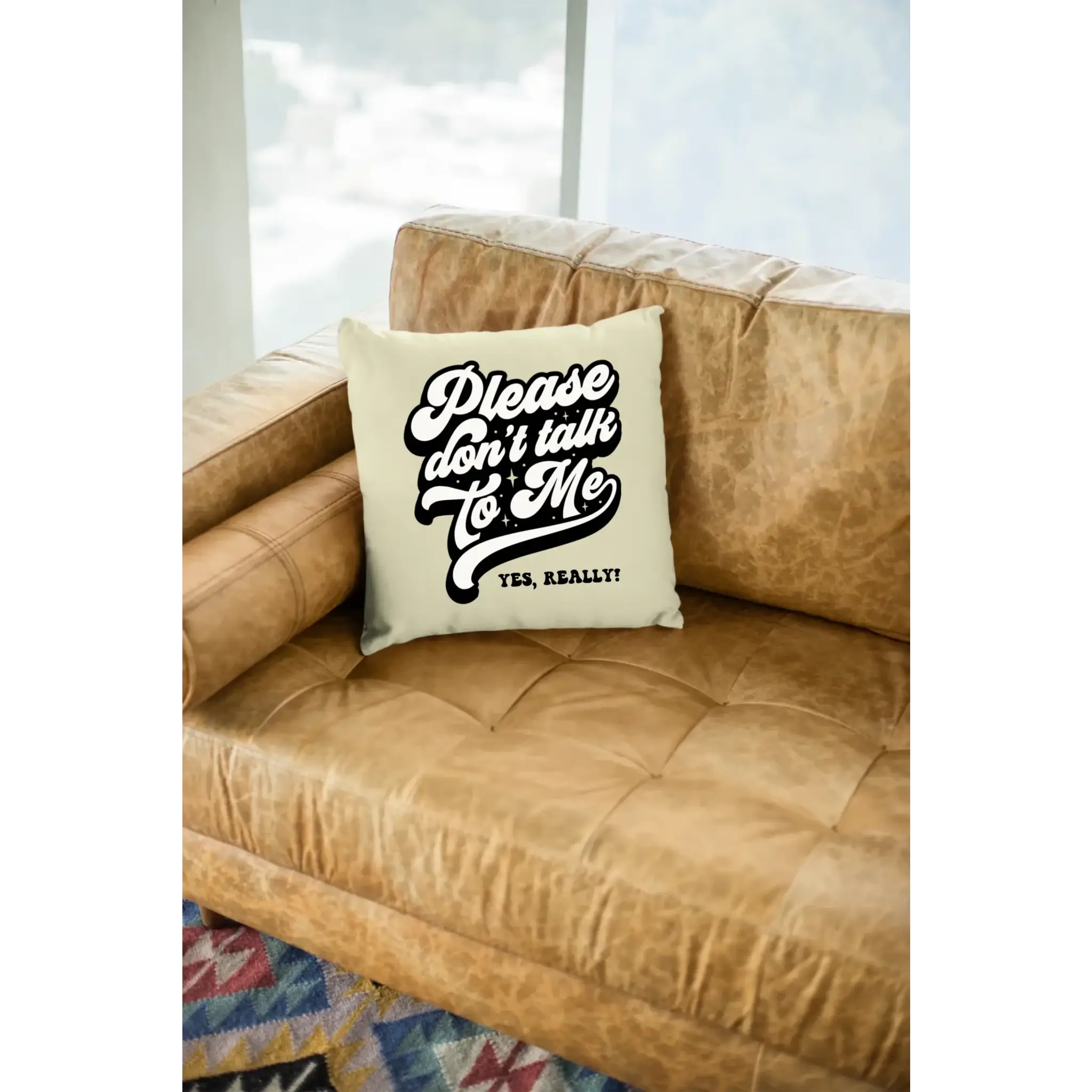 Don´t talk to me • Kissen 40x40 cm • Exklusivdesign • personalisiert
