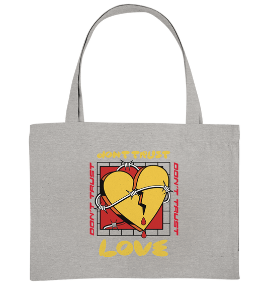 Don´t trust LOVE - Organic Shopping-Bag - HalloGeschenk.de #geschenkideen# #personalisiert# #geschenk#