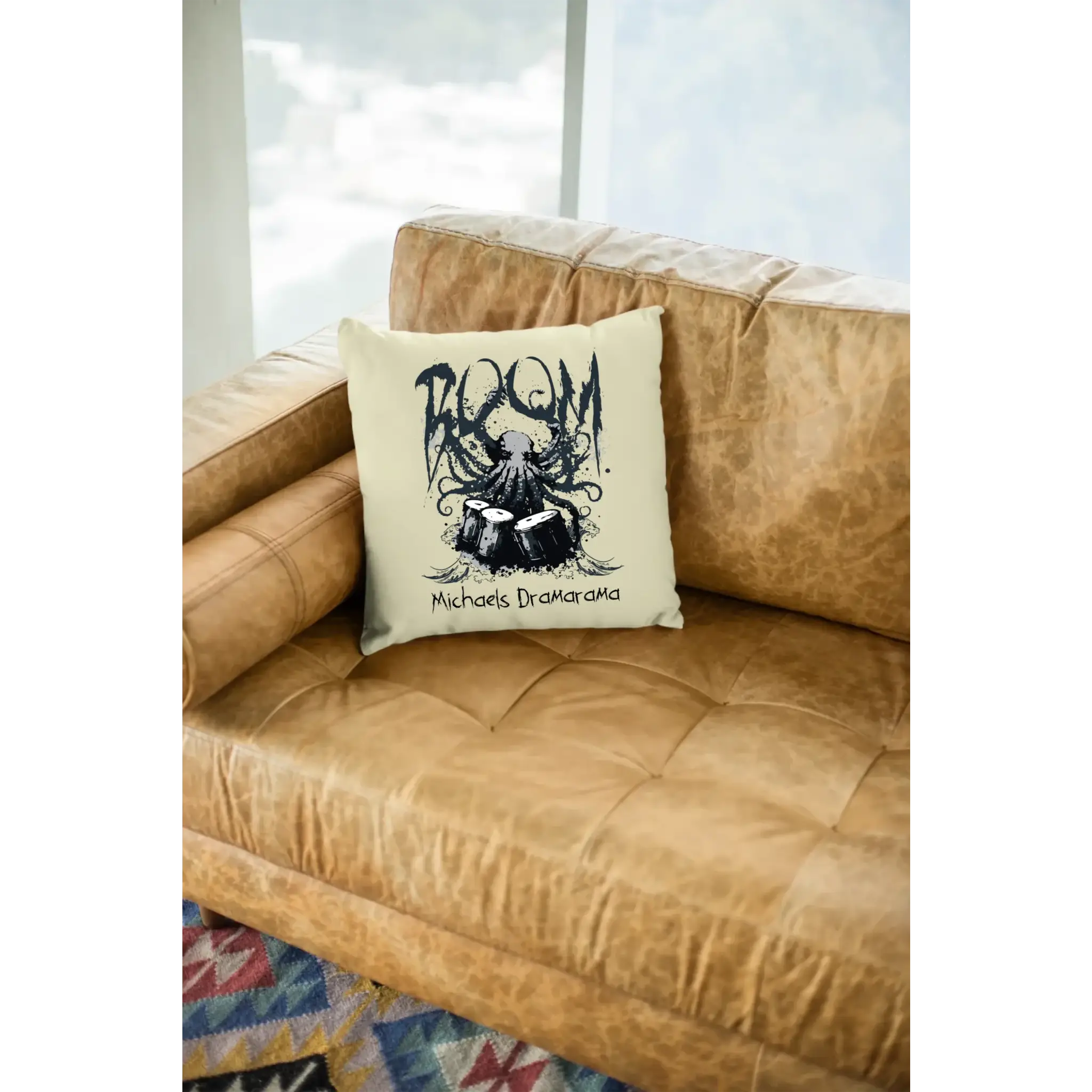 Drama Drummer Schlagzeuger + Wunschtext • Musik • Kissen 40x40 cm • personalisiert