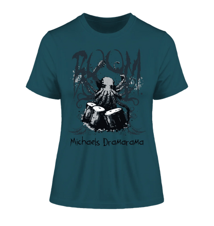 Drama Drummer Schlagzeuger + Wunschtext • Musik • Ladies Premium T-Shirt XS - 2XL aus Bio - Baumwolle für Damen • Exklusivdesign • personalisiert von HalloGeschenk.de