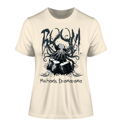 Drama Drummer Schlagzeuger + Wunschtext • Musik • Ladies Premium T-Shirt XS - 2XL aus Bio - Baumwolle für Damen • Exklusivdesign • personalisiert von HalloGeschenk.de