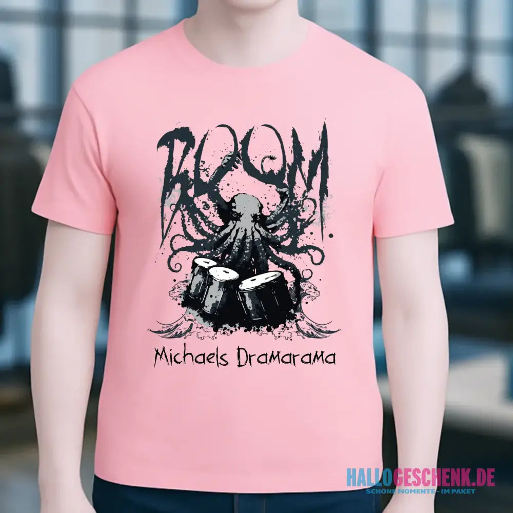 Drama Drummer Schlagzeuger + Wunschtext • Musik • Unisex Premium T-Shirt XS-5XL aus Bio-Baumwolle für Damen & Herren • Exklusivdesign • personalisiert