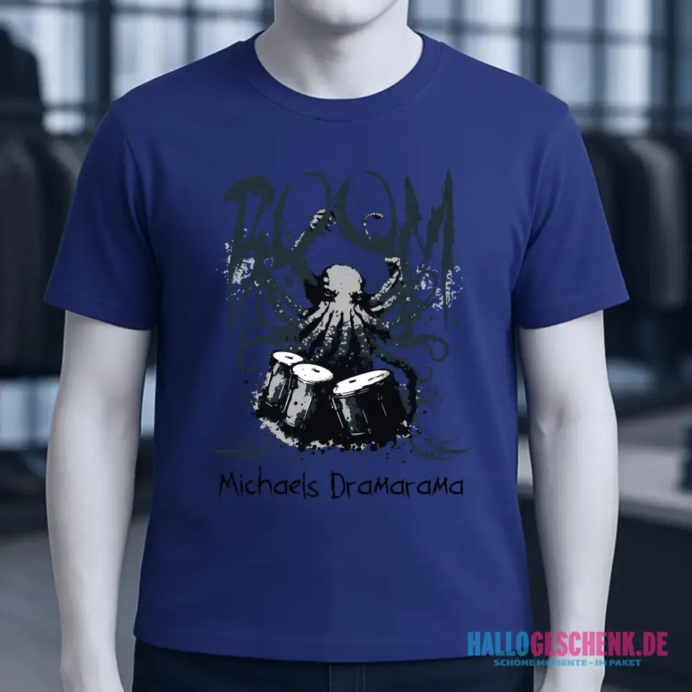 Drama Drummer Schlagzeuger + Wunschtext • Musik • Unisex Premium T-Shirt XS-5XL aus Bio-Baumwolle für Damen & Herren • Exklusivdesign • personalisiert