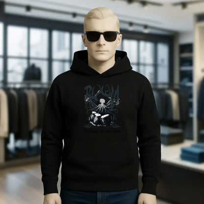 Drama Drummer Schlagzeuger + Wunschtext • Musik • Unisex Premium Hoodie XS-5XL aus Bio-Baumwolle für Damen & Herren