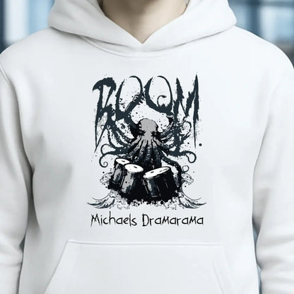 Drama Drummer Schlagzeuger + Wunschtext • Musik • Unisex Premium Hoodie XS-5XL aus Bio-Baumwolle für Damen & Herren