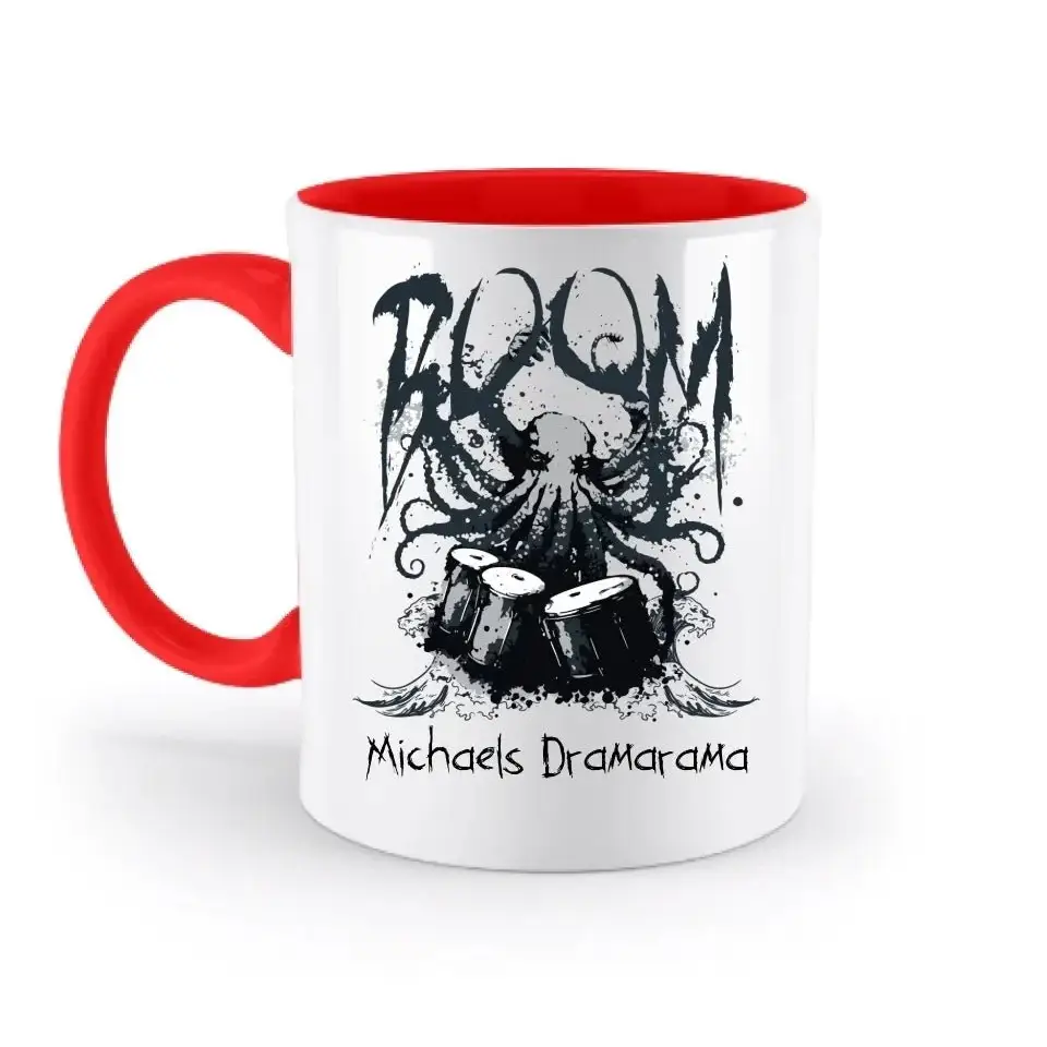 Drama Drummer Schlagzeuger + Wunschtext • Musik • zweifarbige Tasse spülmaschinengeeignet • Exklusivdesign • personalisiert