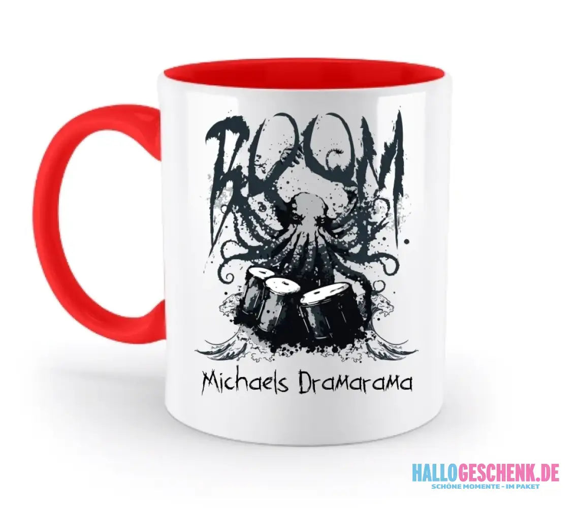 Drama Drummer Schlagzeuger + Wunschtext • Musik • zweifarbige Tasse spülmaschinengeeignet • Exklusivdesign • personalisiert