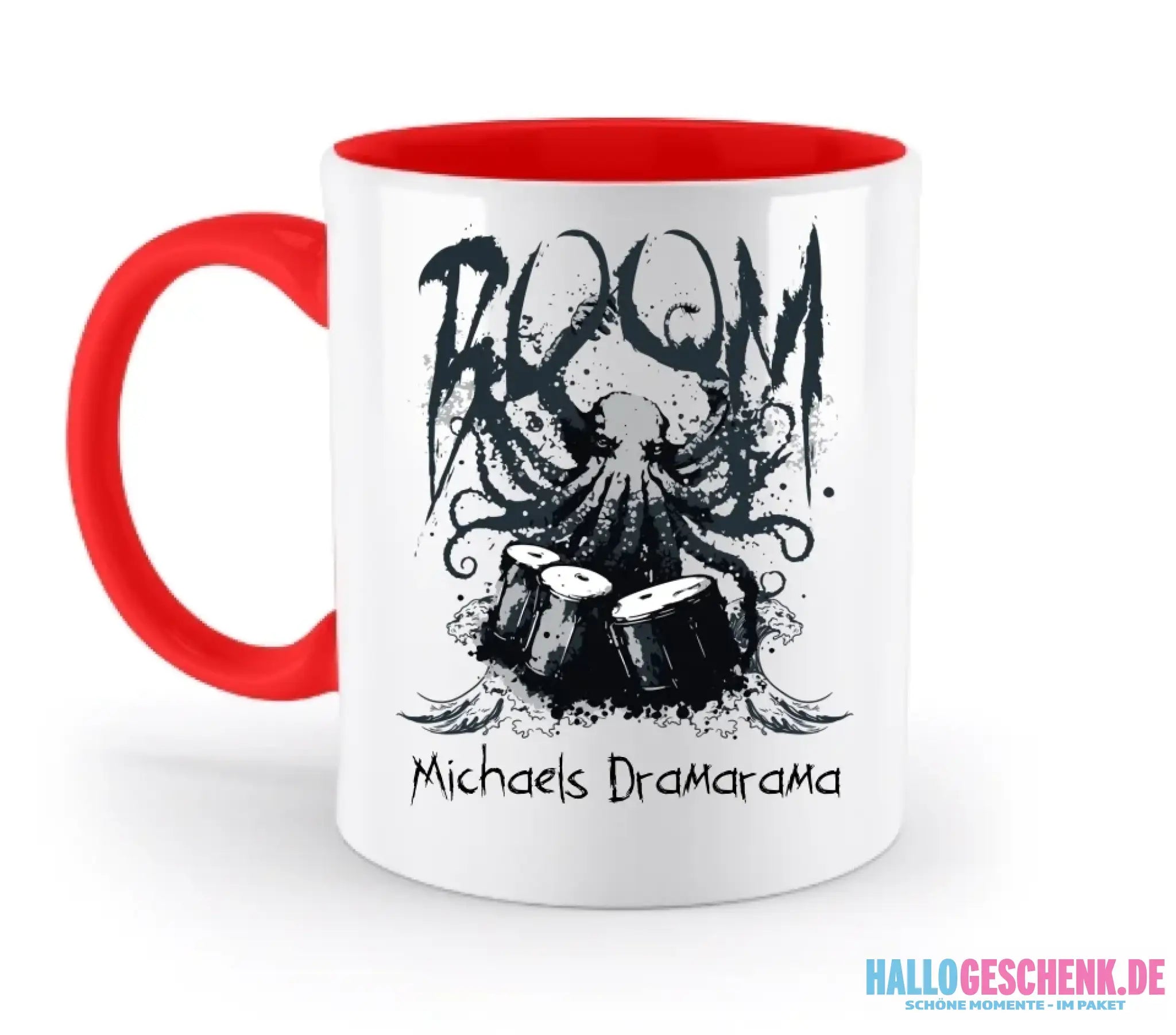 Drama Drummer Schlagzeuger + Wunschtext • Musik • zweifarbige Tasse spülmaschinengeeignet • Exklusivdesign • personalisiert