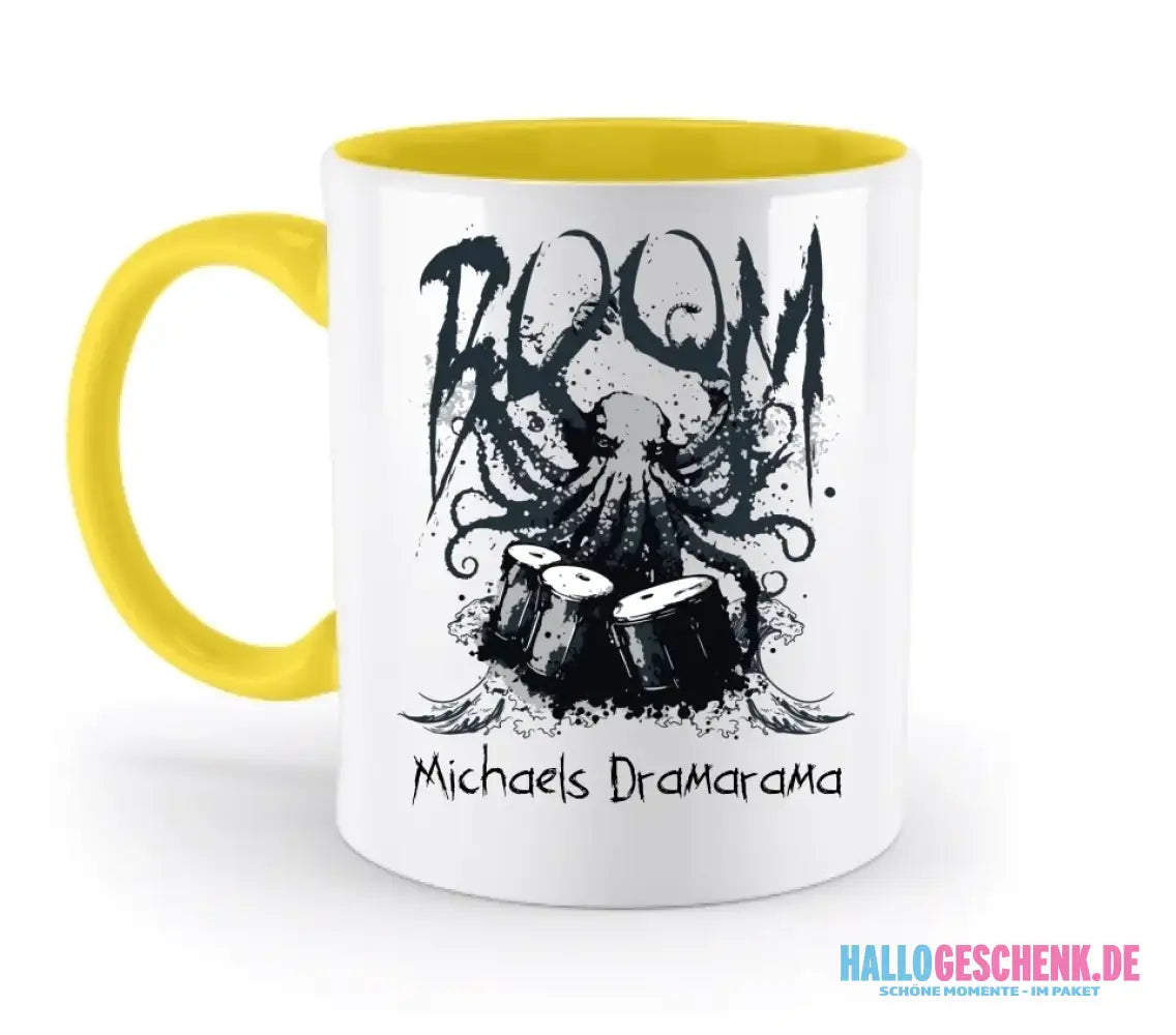 Drama Drummer Schlagzeuger + Wunschtext • Musik • zweifarbige Tasse spülmaschinengeeignet • Exklusivdesign • personalisiert