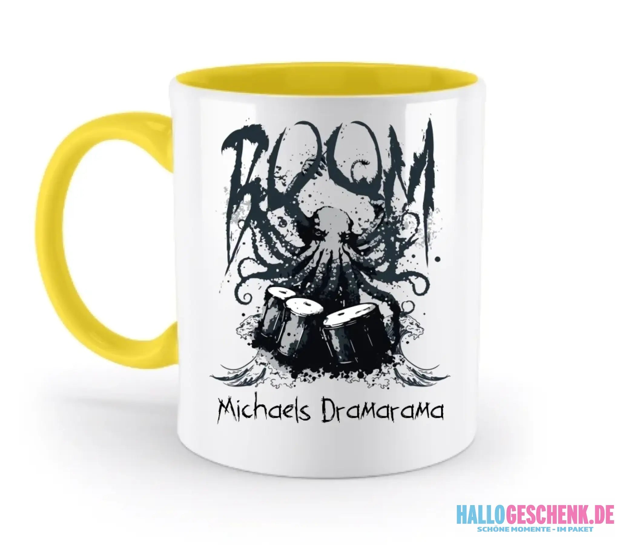 Drama Drummer Schlagzeuger + Wunschtext • Musik • zweifarbige Tasse spülmaschinengeeignet • Exklusivdesign • personalisiert