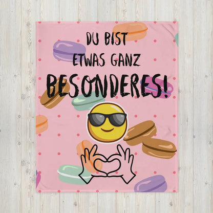 Du bist etwas ganz Besonderes • Kuscheldecke / Tagesdecke - Kuscheldecken