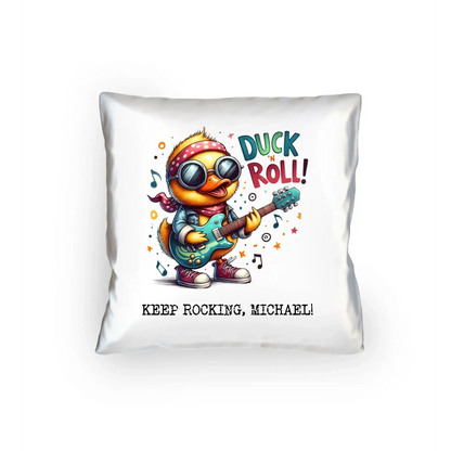 DUCK ´N ROLL • Ente • Kissen 40x40 cm • Exklusivdesign • personalisiert - Kissen 40x40 cm / White / 40cm-x-40cm