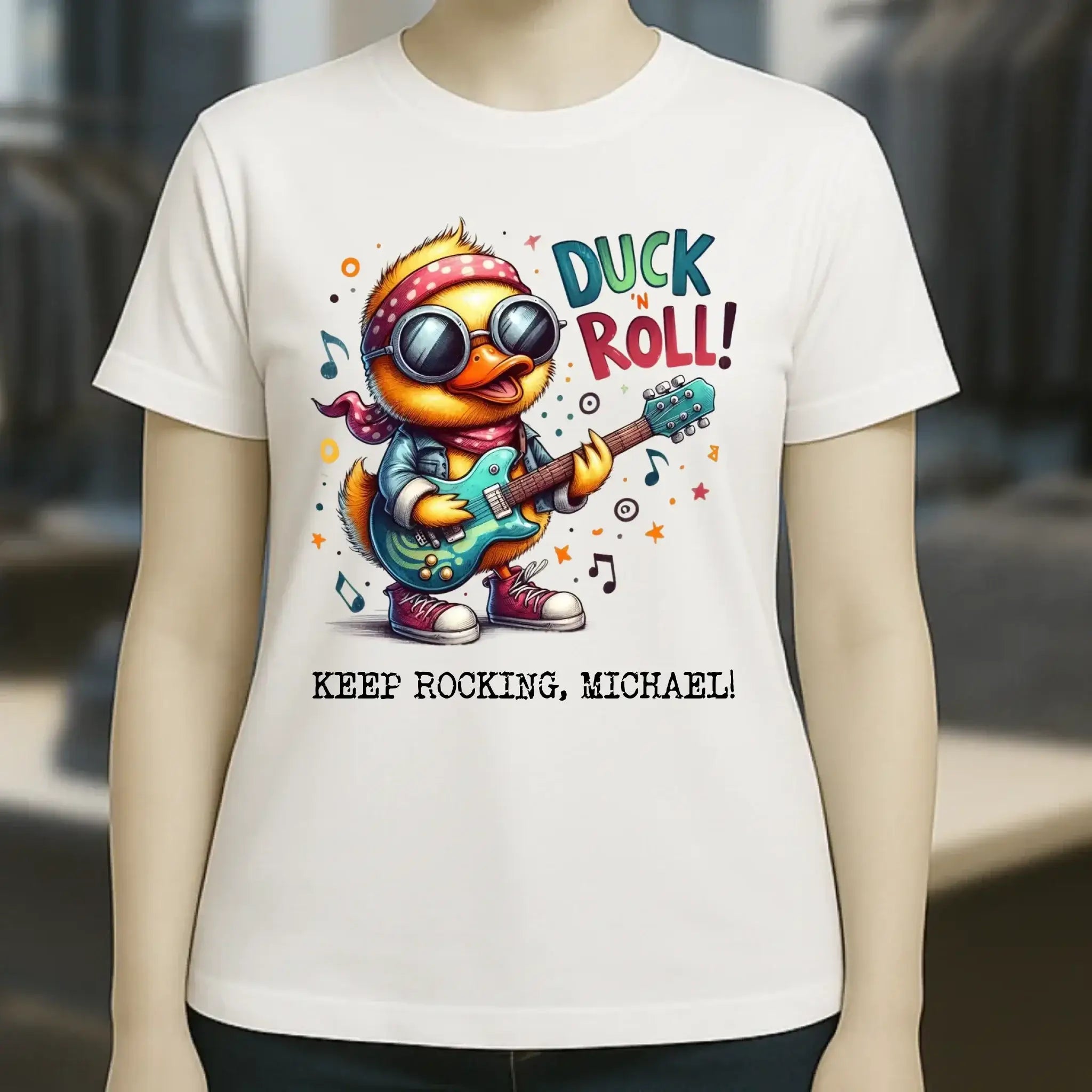DUCK ´N ROLL • Ente • Ladies Premium T-Shirt XS-2XL aus Bio-Baumwolle für Damen • Exklusivdesign • personalisiert