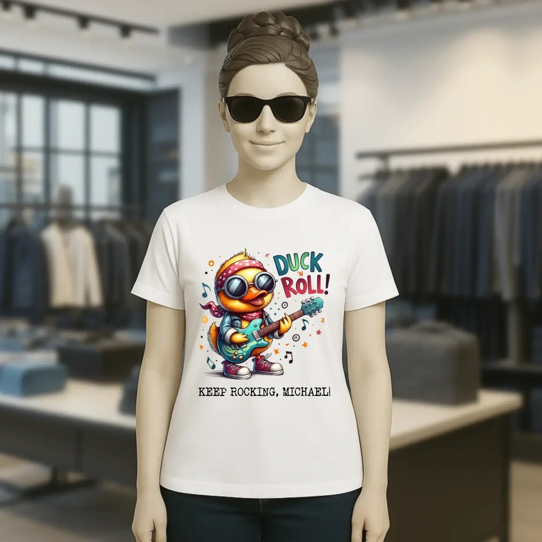 DUCK ´N ROLL • Ente • Ladies Premium T-Shirt XS-2XL aus Bio-Baumwolle für Damen • Exklusivdesign • personalisiert