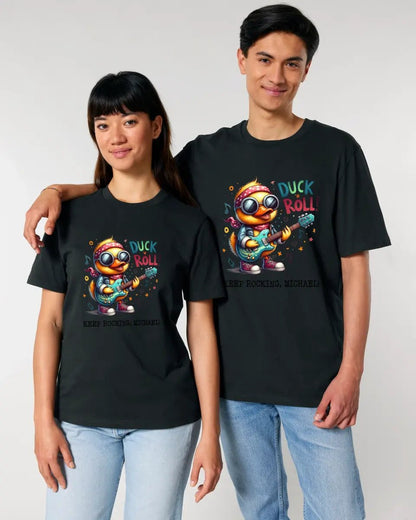 DUCK ´N ROLL • Ente • Unisex Premium T - Shirt XS - 5XL aus Bio - Baumwolle für Damen & Herren • Exklusivdesign • personalisiert - HalloGeschenk.de