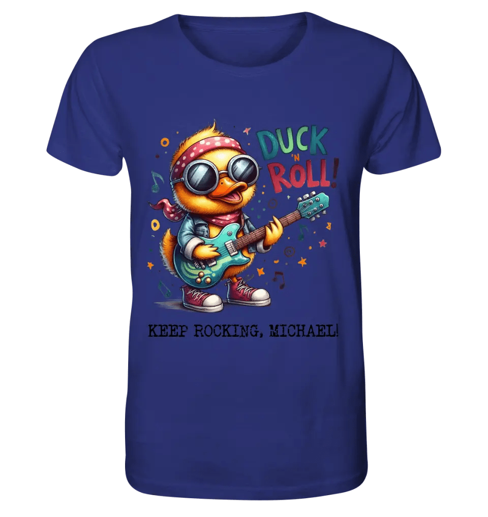 DUCK ´N ROLL • Ente • Unisex Premium T - Shirt XS - 5XL aus Bio - Baumwolle für Damen & Herren • Exklusivdesign • personalisiert - HalloGeschenk.de