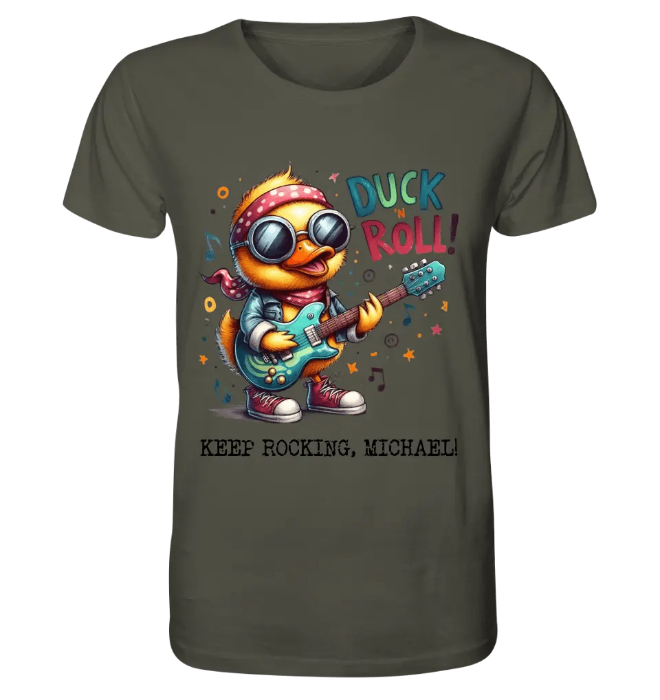 DUCK ´N ROLL • Ente • Unisex Premium T - Shirt XS - 5XL aus Bio - Baumwolle für Damen & Herren • Exklusivdesign • personalisiert - HalloGeschenk.de