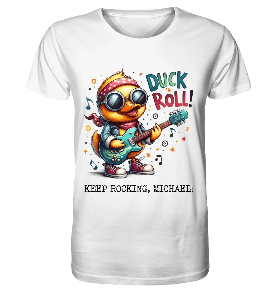 DUCK ´N ROLL • Ente • Unisex Premium T-Shirt XS - 5XL aus Bio - Baumwolle für Damen & Herren • Exklusivdesign • personalisiert von HalloGeschenk.de