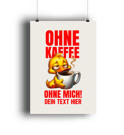 Duck ’n Roll • mehrere Artikel • ’Statement-Collection’ • Wunschtext • Mein Motiv • Entenmotive - POSTER / 4C-Print