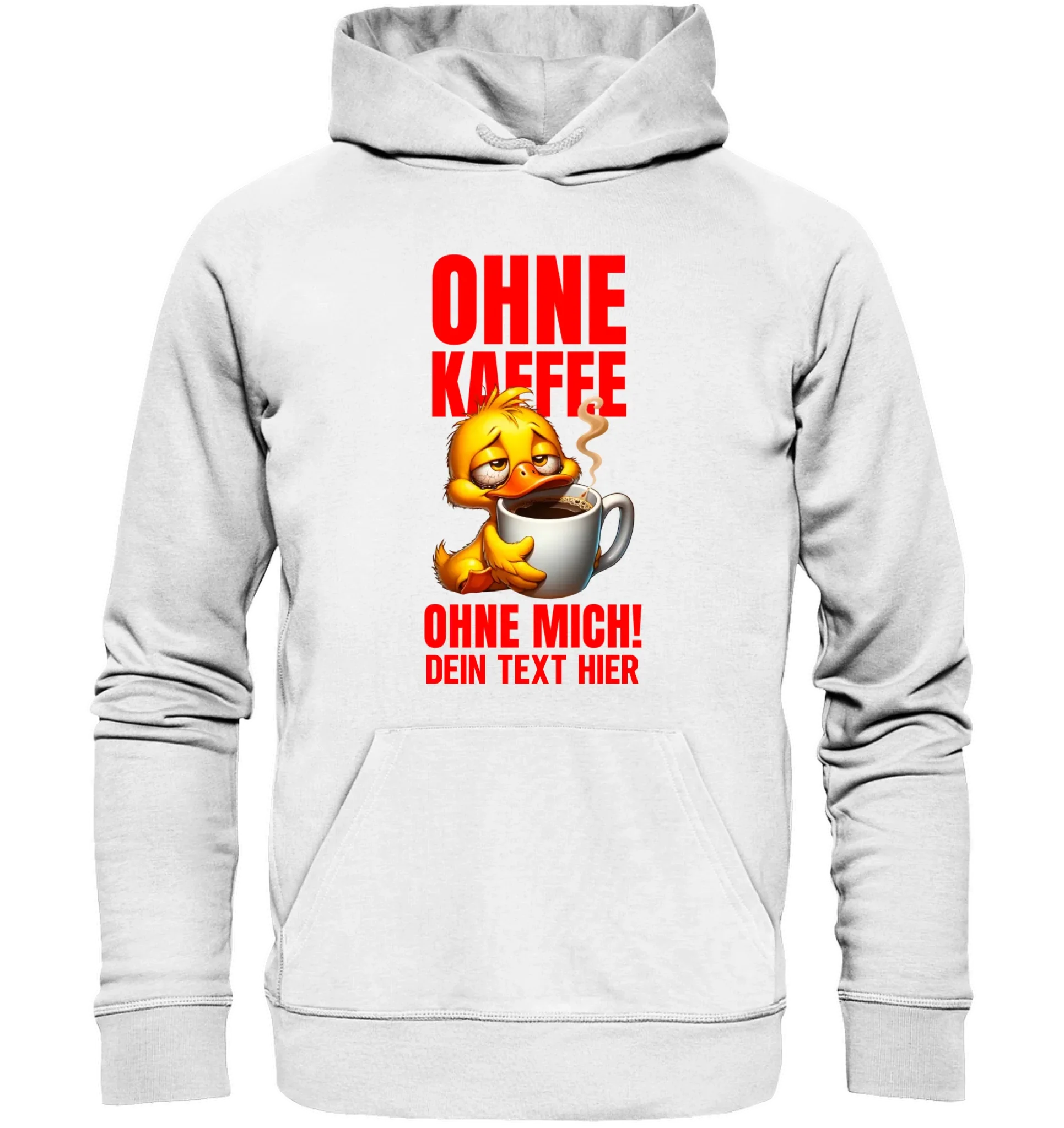 Duck ’n Roll • mehrere Artikel • ’Statement-Collection’ • Wunschtext • Mein Motiv • Entenmotive - Unisex Hoodie • Bio