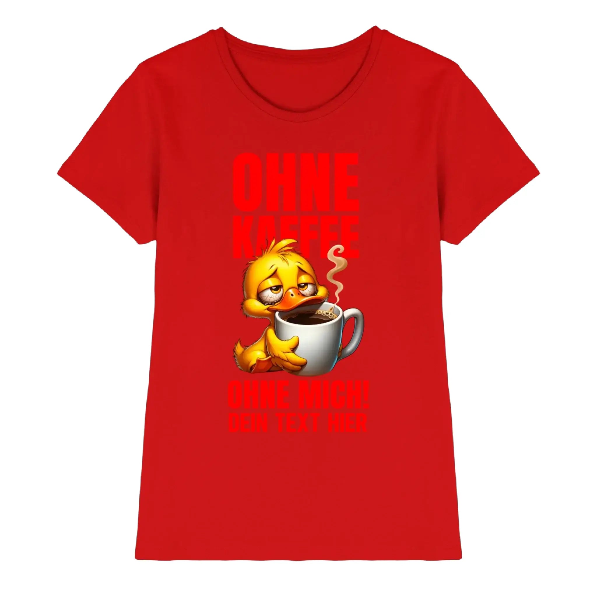 Duck ’n Roll • mehrere Artikel • ’Statement-Collection’ • Wunschtext • Mein Motiv - Premium Damen T-Shirt Bio / Red / S