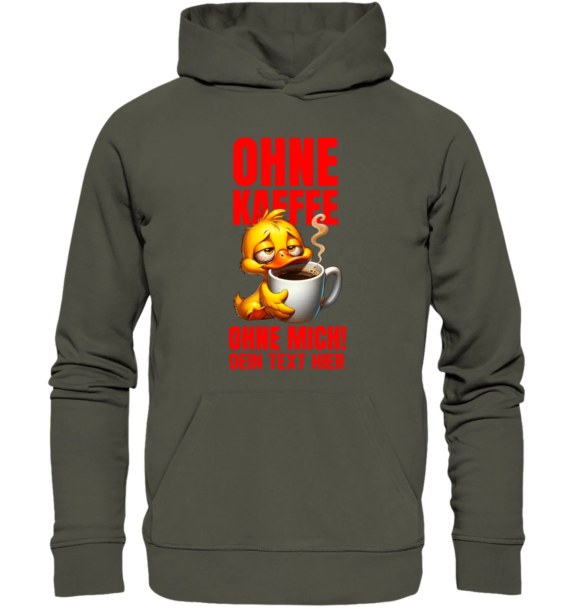 Duck ’n Roll • mehrere Artikel • ’Statement-Collection’ • Wunschtext • Mein Motiv • Entenmotive - Unisex Hoodie • Bio