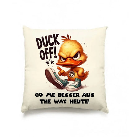 DUCK OFF • Ente • Kissen 40x40 cm • Exklusivdesign • personalisiert