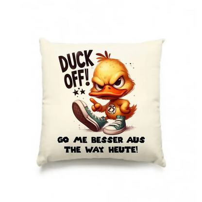 DUCK OFF • Ente • Kissen 40x40 cm • Exklusivdesign • personalisiert