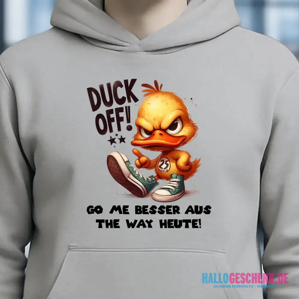 DUCK OFF • ENTE • Unisex Premium Hoodie XS-5XL aus Bio-Baumwolle für Damen & Herren • Exklusivdesign • personalisiert