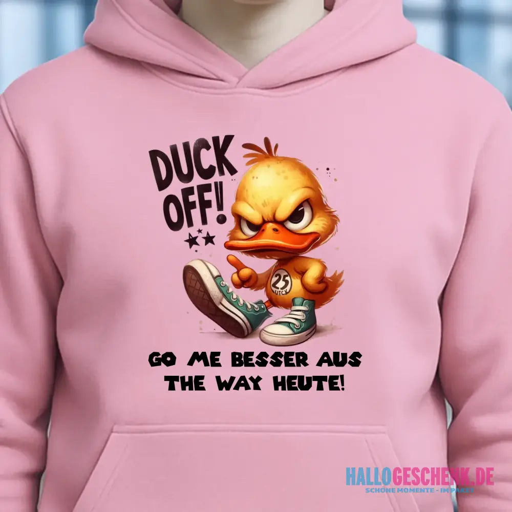 DUCK OFF • ENTE • Unisex Premium Hoodie XS-5XL aus Bio-Baumwolle für Damen & Herren • Exklusivdesign • personalisiert