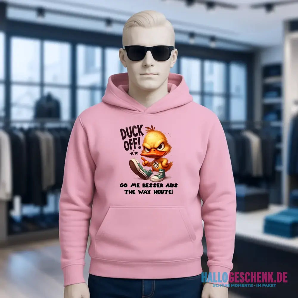 DUCK OFF • ENTE • Unisex Premium Hoodie XS-5XL aus Bio-Baumwolle für Damen & Herren • Exklusivdesign • personalisiert
