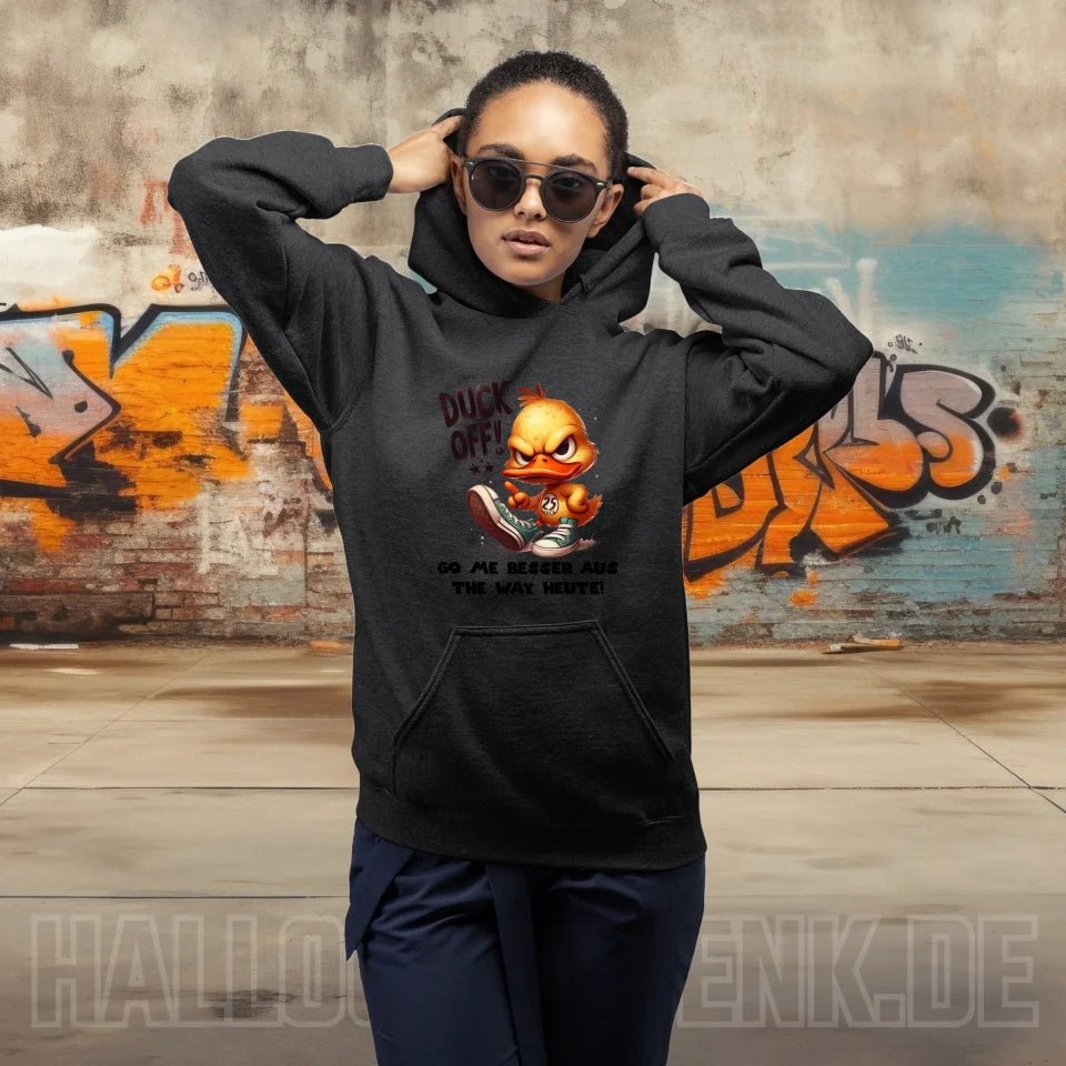 DUCK OFF • ENTE • Unisex Premium Hoodie XS - 5XL aus Bio - Baumwolle für Damen & Herren • Exklusivdesign • personalisiert von HalloGeschenk.de