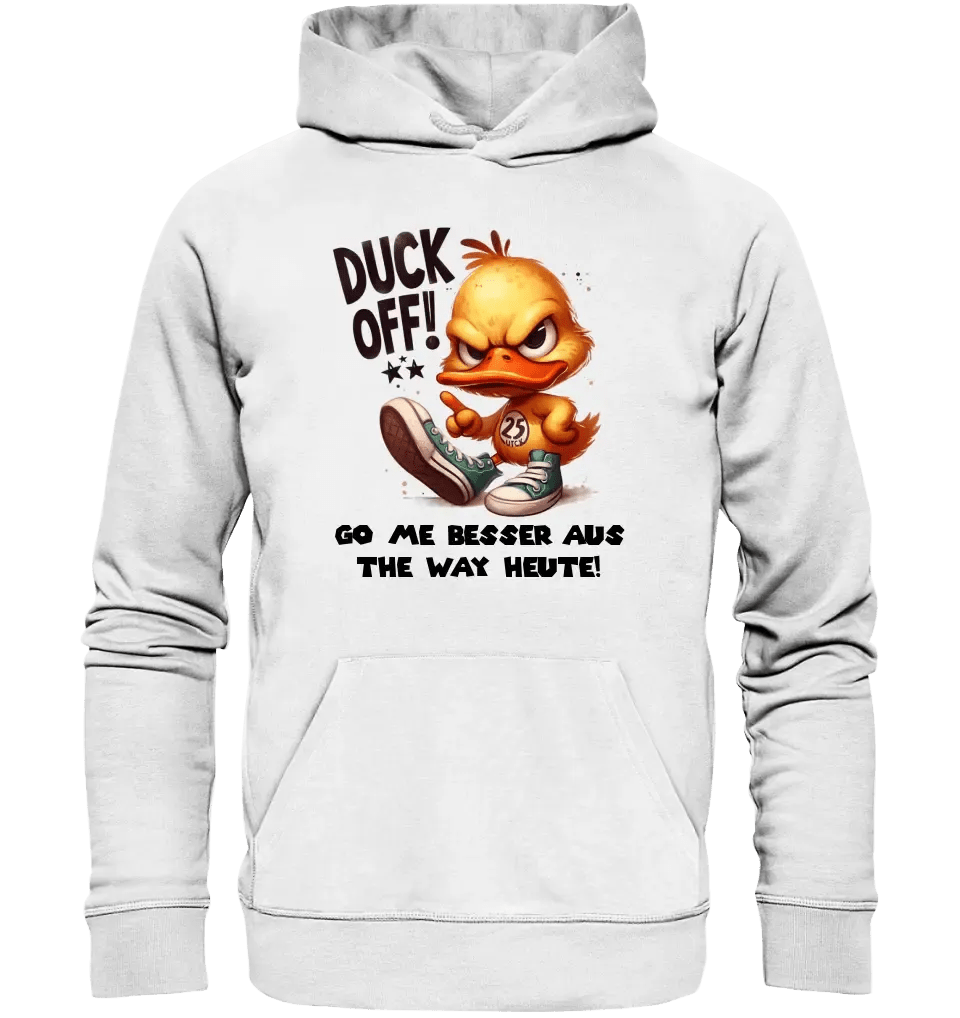 DUCK OFF • ENTE • Unisex Premium Hoodie XS-5XL aus Bio-Baumwolle für Damen & Herren • Exklusivdesign • personalisiert