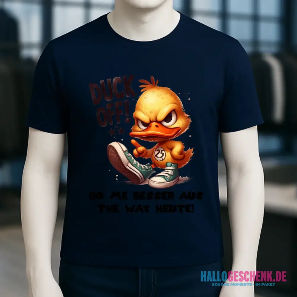 DUCK OFF • ENTE • Unisex Premium T-Shirt XS-5XL aus Bio-Baumwolle für Damen & Herren • Exklusivdesign • personalisiert