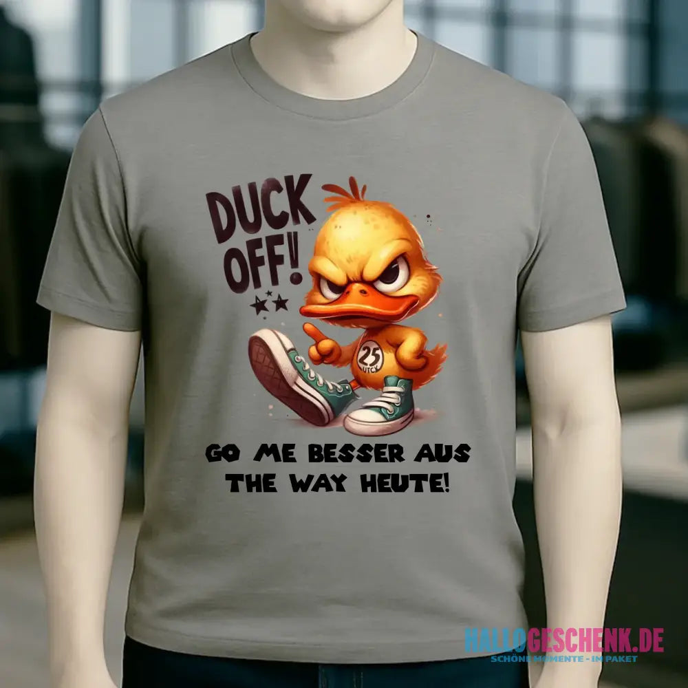 DUCK OFF • ENTE • Unisex Premium T-Shirt XS-5XL aus Bio-Baumwolle für Damen & Herren • Exklusivdesign • personalisiert