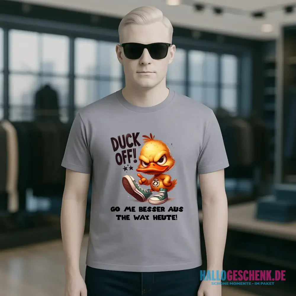DUCK OFF • ENTE • Unisex Premium T-Shirt XS-5XL aus Bio-Baumwolle für Damen & Herren • Exklusivdesign • personalisiert