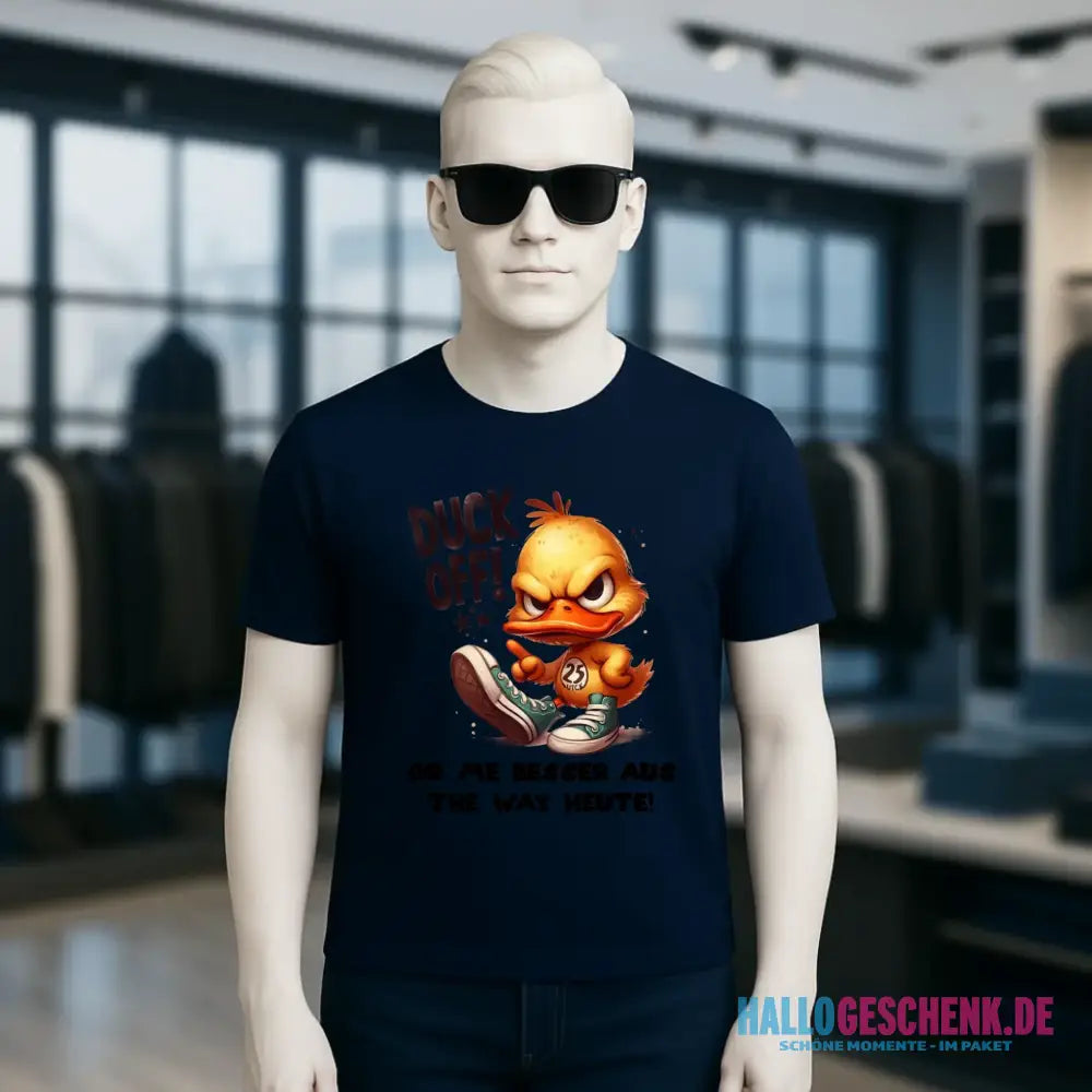 DUCK OFF • ENTE • Unisex Premium T-Shirt XS-5XL aus Bio-Baumwolle für Damen & Herren • Exklusivdesign • personalisiert