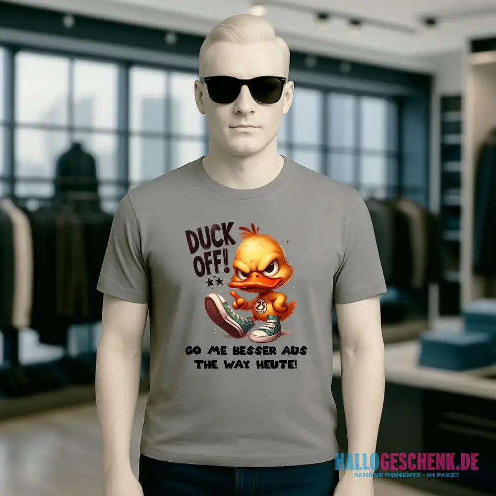 DUCK OFF • ENTE • Unisex Premium T-Shirt XS-5XL aus Bio-Baumwolle für Damen & Herren • Exklusivdesign • personalisiert